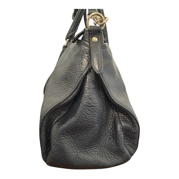 Coach Morgan Midnight Blue Pebbled Leather Bag - Picture 4 of 9